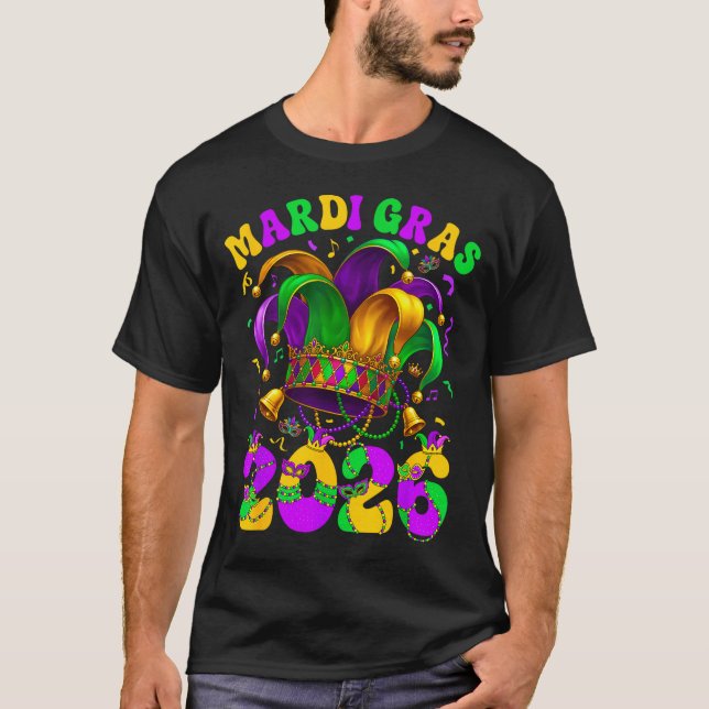 Camiseta Happy Mardi Gras Carnival Mardi Gras 2026 Jester M (Anverso)