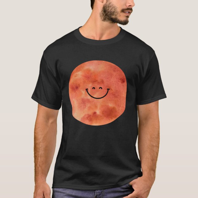 Camiseta Happy Mars Planet  Cute  Astronomy (Anverso)