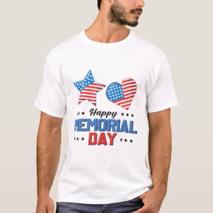 Camiseta Happy Memorial Day 4Th Of July American Flag Patri