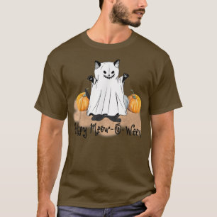 Camiseta Happy Meow-O-Ween Scary Cute Spooky Cat Halloween