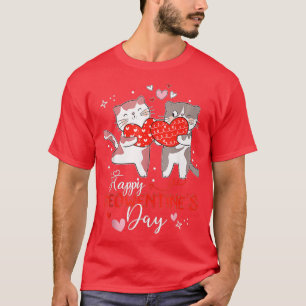 Camiseta Happy Meowentines Day Funny Cute Design Cat Valent