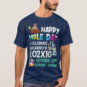 Camiseta Happy Mole Day Octubre Química Avogadros