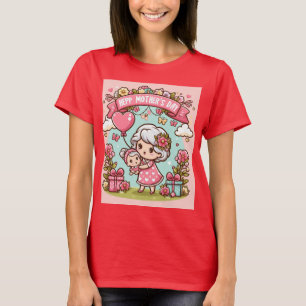 Camiseta Happy Mother Day, Feliz día de la Madre, Madres,Tw