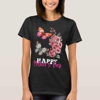 Camiseta Happy Mother s Day 2023 Mothers Day Butterfly Mom 