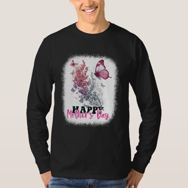 Camiseta Happy Mother s Day 2023 Mothers Day Butterfly Mom  (Anverso)