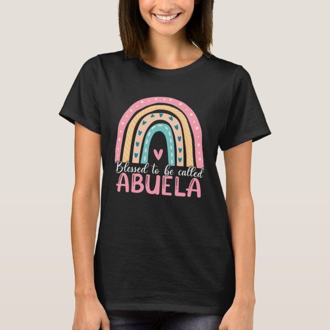Camiseta Happy Mothers Day Blessed To Be Called Abuela Rain (Anverso)