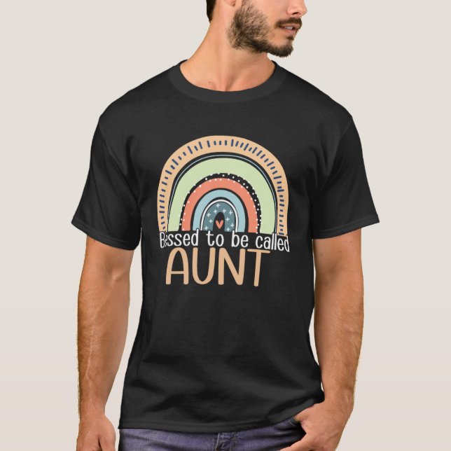 Camiseta Happy Mothers Day Women Blessed To Be Called Aunt  (Anverso)