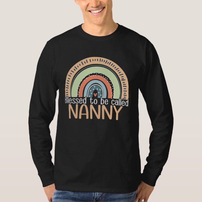 Camiseta Happy Mothers Day Women Blessed To Be Called Nanny (Anverso)