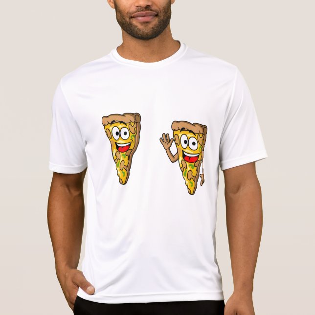 Camiseta Happy Mushroom Pizza Slices (Anverso)