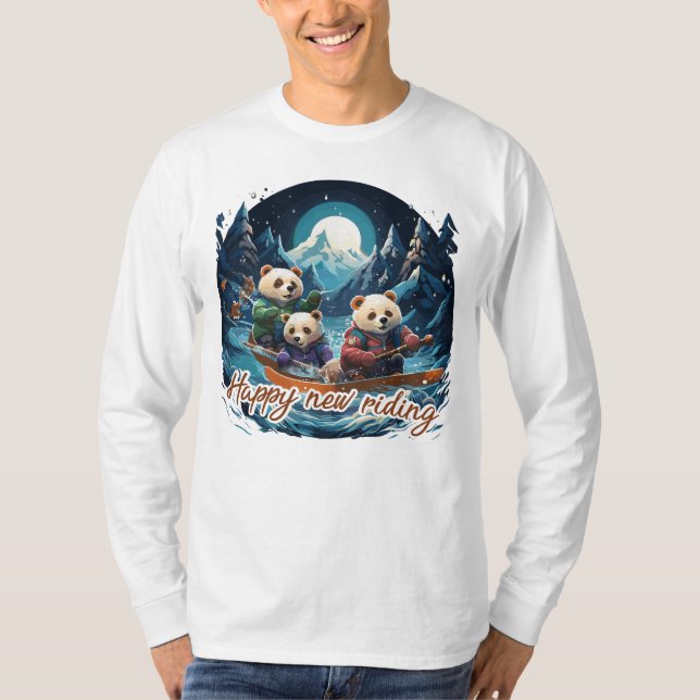 Camiseta Happy new riding (Anverso)