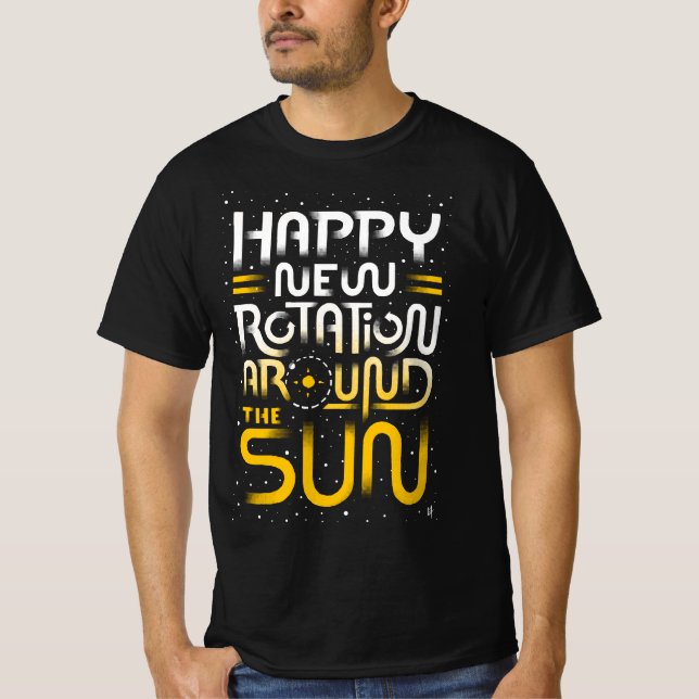 Camiseta Happy New Rotation Around The Sun (Anverso)