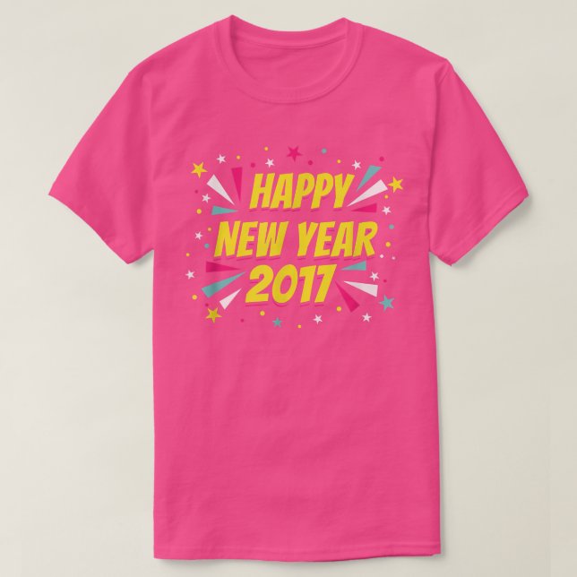 Camiseta Happy New Year 2017 Shirt (Diseño del anverso)