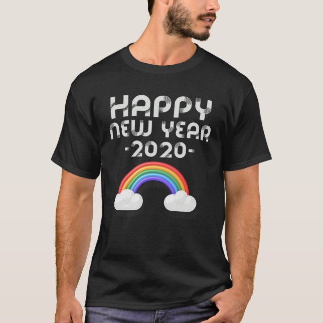 Camiseta Happy New Year 2020 Men Women Kids New Years Party (Anverso)