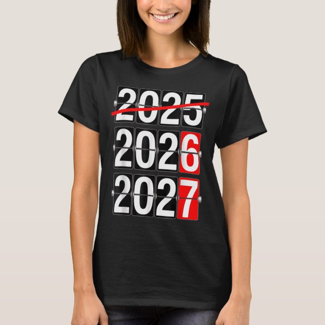 Camiseta Happy New Year 2026 2027 67 Meme Six Seven Funny  (Anverso)