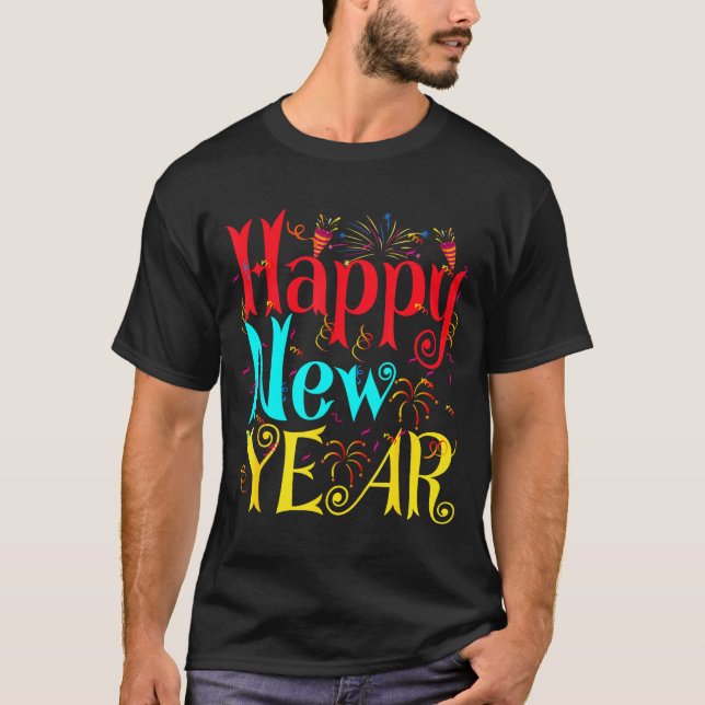 Camiseta Happy New Year 2026 And Merry Christmas New Year E (Anverso)