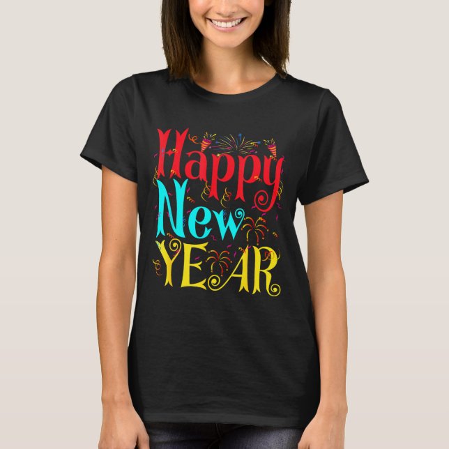 Camiseta Happy New Year 2026 And Merry Christmas New Year E (Anverso)