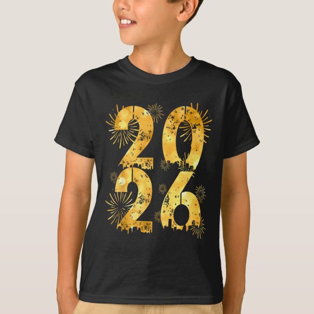 Camiseta Happy New Year 2026 Family Celebration New Years E (Anverso)