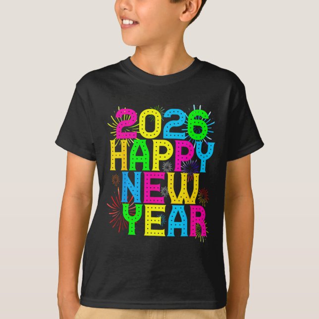 Camiseta Happy New Year 2026 Family Celebration New Years E (Anverso)