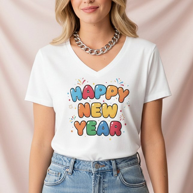 Camiseta Happy New Year 2026 , festive winter , for women (Subido por el creador)