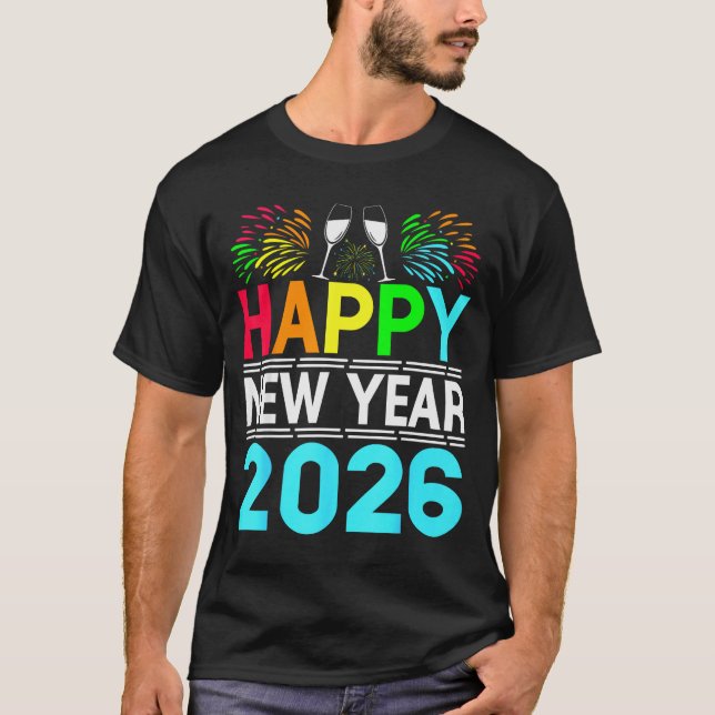 Camiseta Happy New Year 2026 Nye Party - Funny New Years Ev (Anverso)