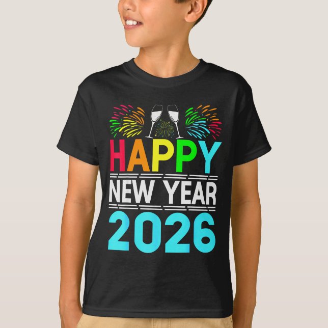 Camiseta Happy New Year 2026 Nye Party - Funny New Years Ev (Anverso)