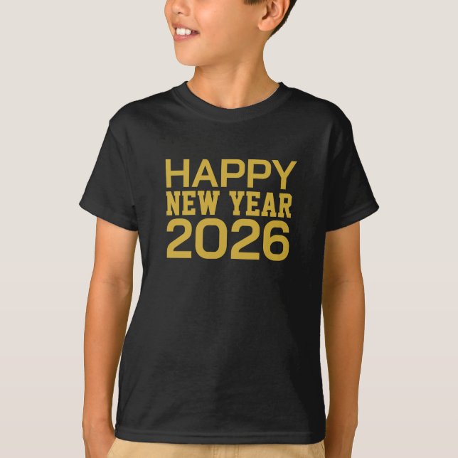 Camiseta Happy New Year 2026 T-Shirt (Anverso)