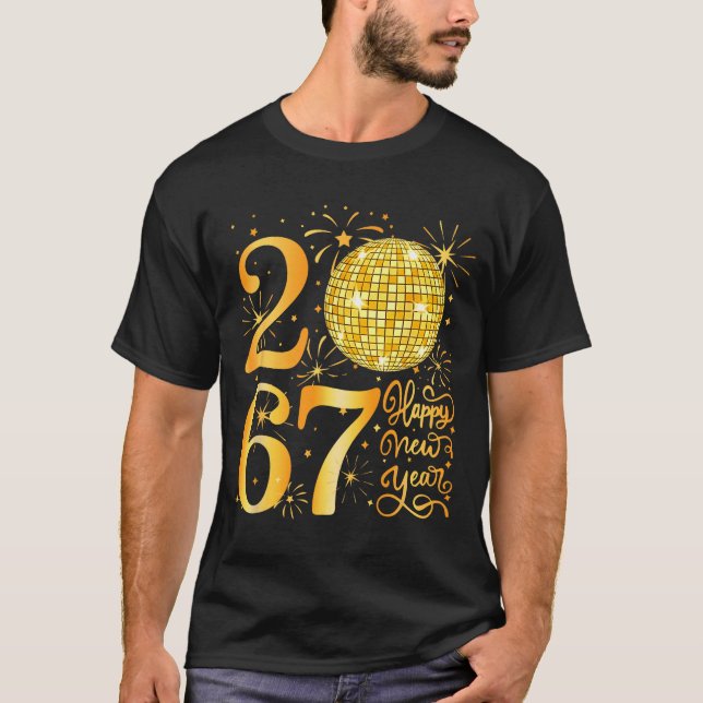 Camiseta Happy New Year 2067 Funny 67 Six Seven Meme New Ye (Anverso)