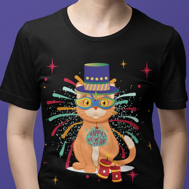 Camiseta Happy New Year Cat (Subido por el creador)