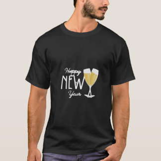 Camiseta Happy New Year Champagne Toast Design – Festive Ho