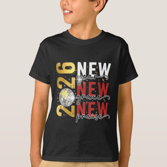 Camiseta Happy New Year Eve 2026 New Year Party Hello 2026  (Anverso)