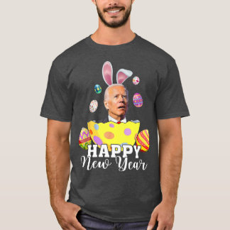 Camiseta Happy New Year Funny Joe Biden Easter Holiday Vint