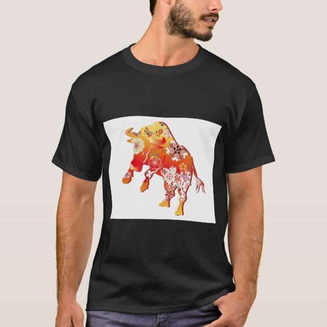 Camiseta Happy New Year Lucky Bull (Anverso)