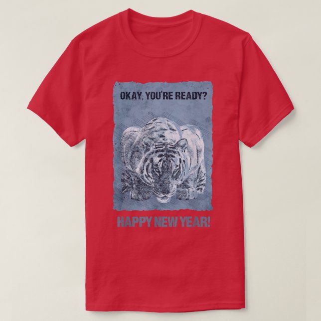 Camiseta Happy New Year of the Water Tiger NYE Party Chines (Diseño del anverso)