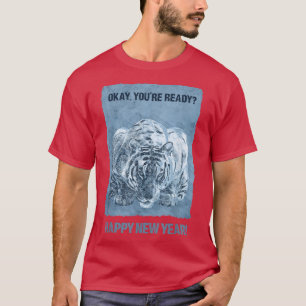 Camiseta Happy New Year of the Water Tiger NYE Party Chines