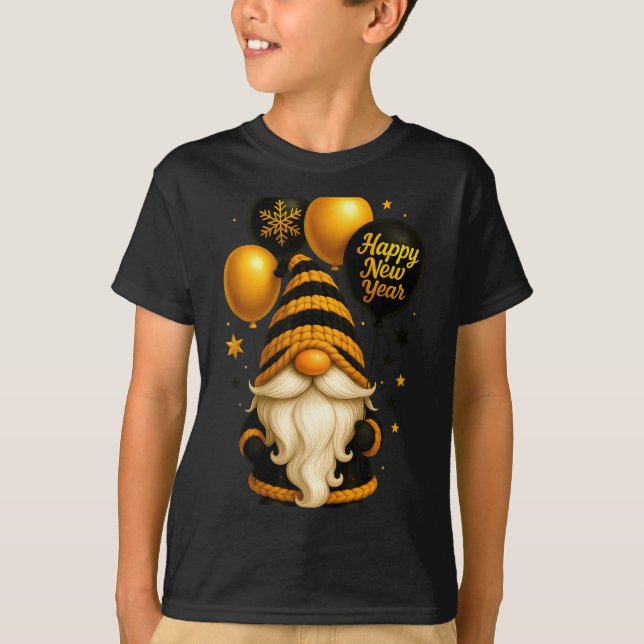 Camiseta Happy New Year Party New Years Eve 2026 Gnome Love (Anverso)