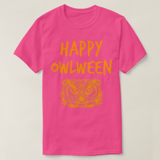 Camiseta Happy Owlween (Diseño del anverso)