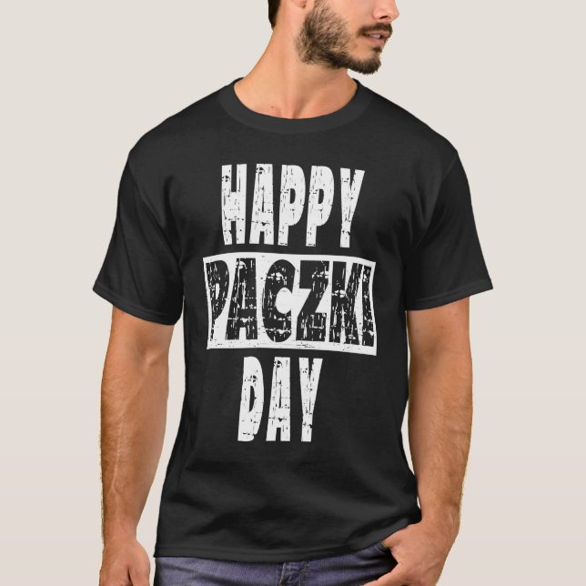 Camiseta Happy Paczki Day  Vintage  Artwork (Anverso)