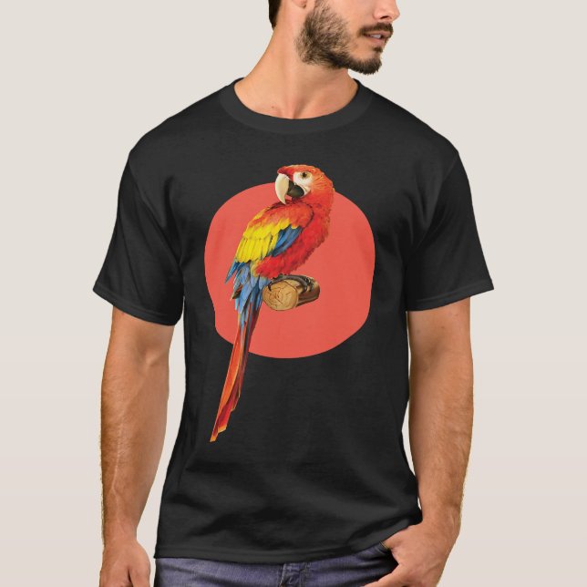 Camiseta Happy Parrot Bird  Detailed Graphic (Anverso)