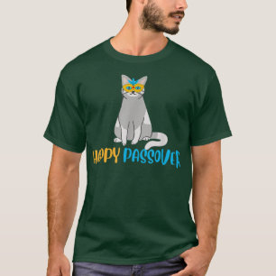 Camiseta Happy Passover Cat Funny Costume Jewish holiday Pa