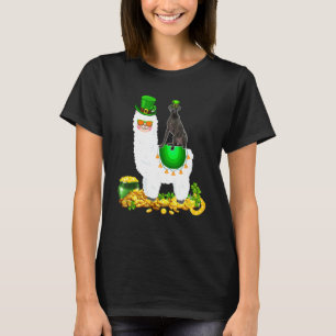 Camiseta Happy Patrick S Day Leprechaun Great Dane Riding L