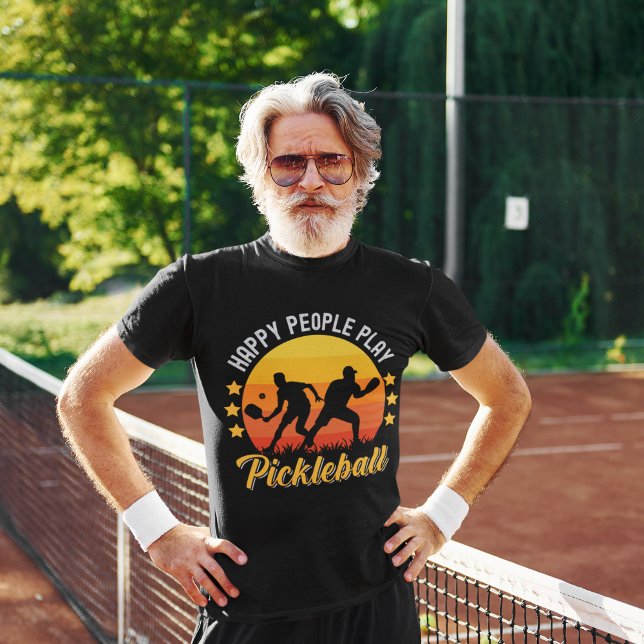 Camiseta Happy People Play Pickleball funny pickleball (Subido por el creador)