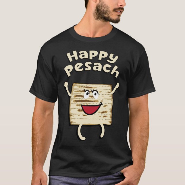 Camiseta Happy Pesach Passover Jewish Holiday Hebrew Yiddis (Anverso)