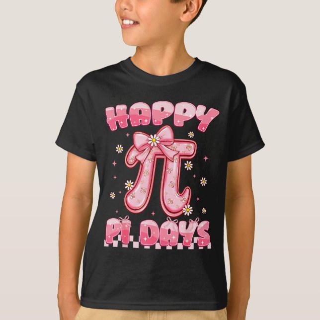 Camiseta Happy Pi Day 3.14 Be Irrational Coquette Bow Math  (Anverso)