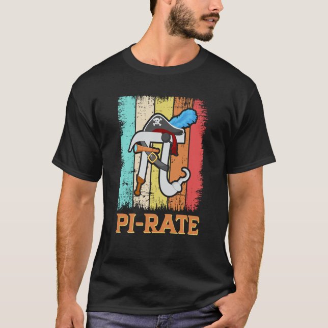 Camiseta Happy Pi Day Tap Math Geek Pirate Science (Anverso)