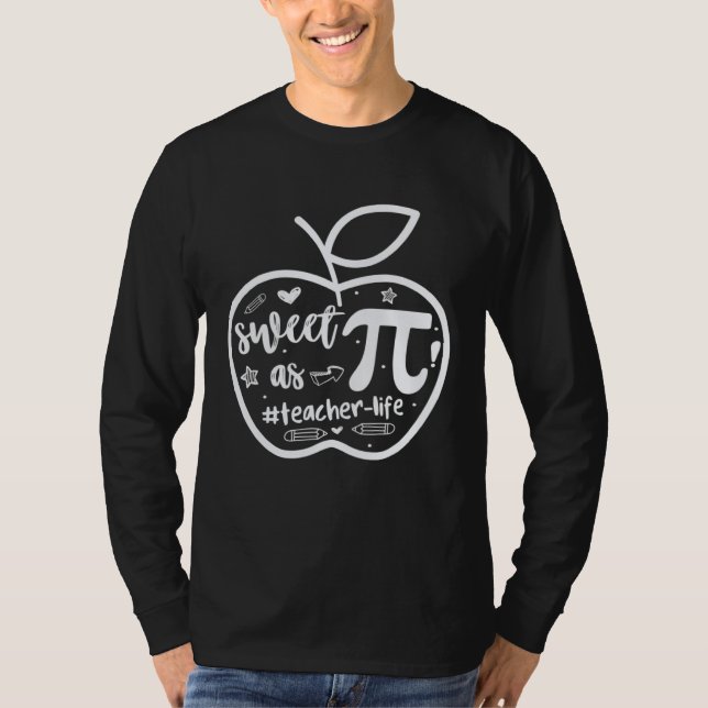 Camiseta Happy Pi day Teacher Girls Kids Cute Pi Math Teach (Anverso)