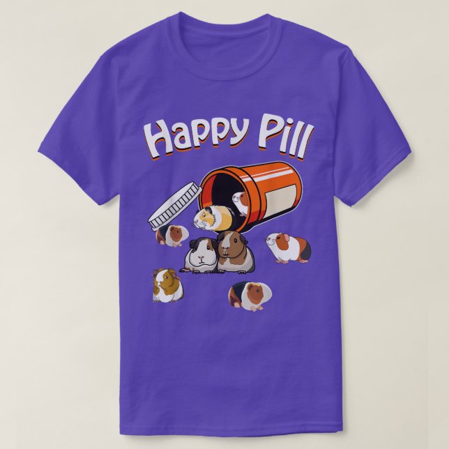 Camiseta Happy Pill Guinea Pig  (Diseño del anverso)