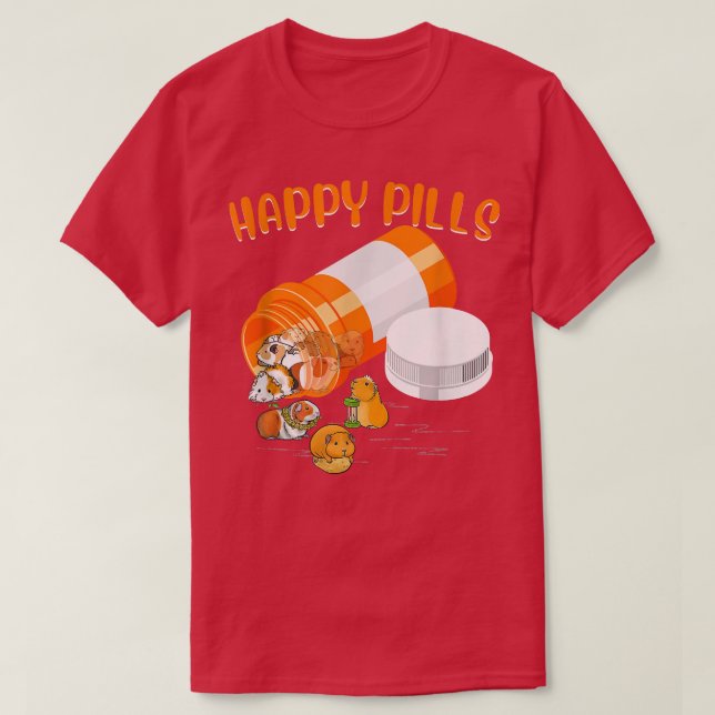 Camiseta Happy Pill Guinea Pig 726 (Diseño del anverso)