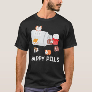 Camiseta Happy Pills Funny Guinea Pig Lover Idea de regalo 