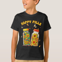 Happy Pills Medicine Sunflower Mental Health Aware