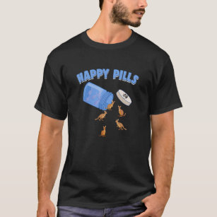 Camiseta Happy Pills Wallabies Funny Wallaby Lover Humor